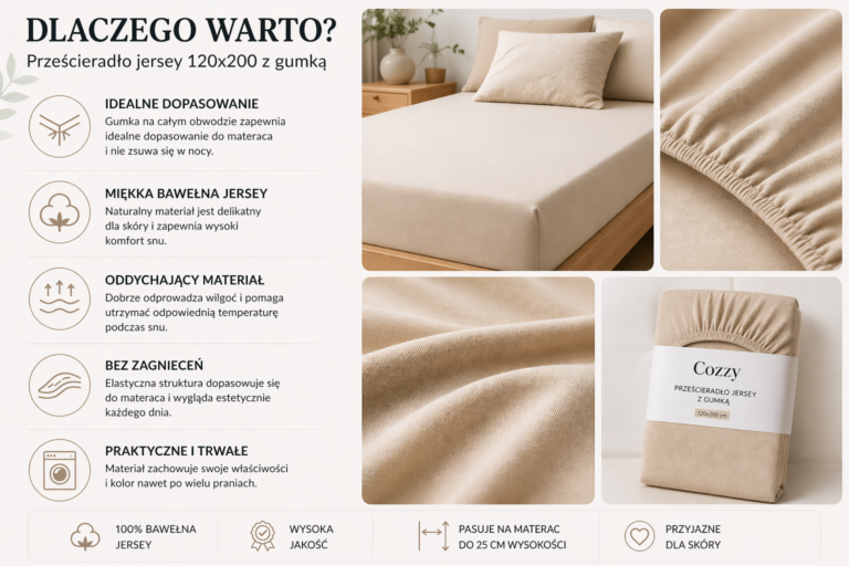przescieradlo jersey z gumka 120x200 informacje